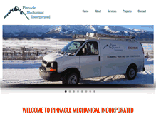 Tablet Screenshot of pinnaclemechanicalinc.com